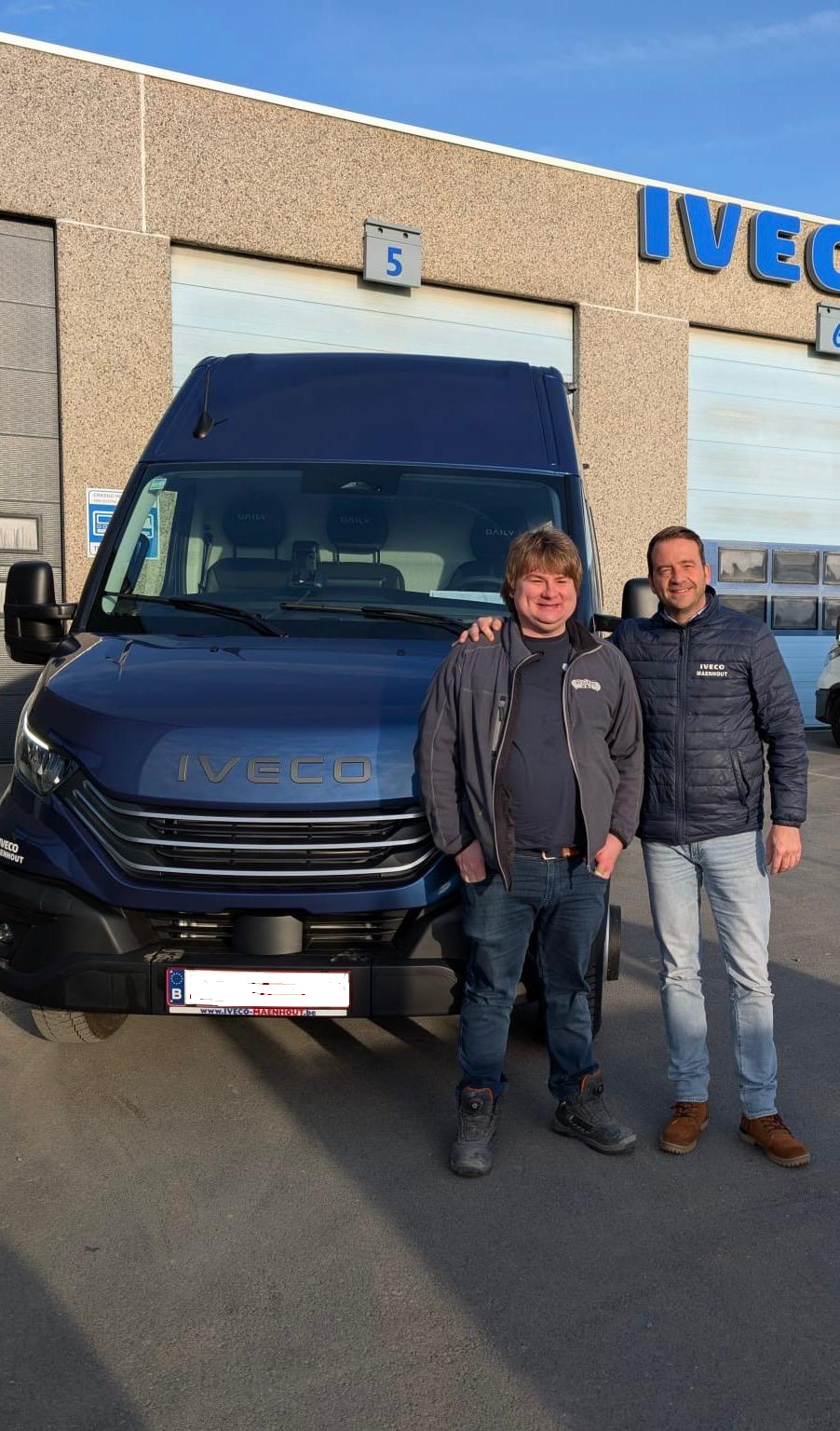 Jens Segers kiest voor een blauwe IVECO Daily VAN!